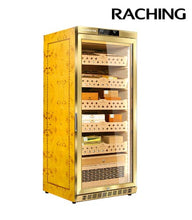 Load image into Gallery viewer, RACHING MON1800A - GOLD (1000 Cigars) | Precision Electronic Cigar Humidor Cabinet